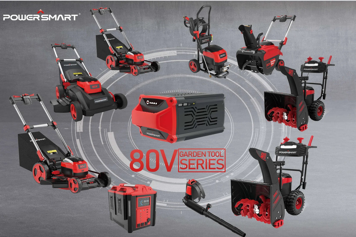 PowerSmart 80V 22-inch Self-Propelled Cordless Lawn Mower with 6.0Ah Battery and Charger