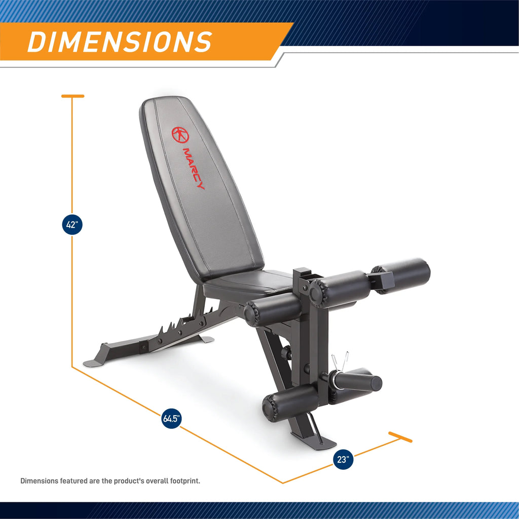 Marcy Multipurpose Adjustable Utility Slant Board Bench SB-350 Max Weight 600lb