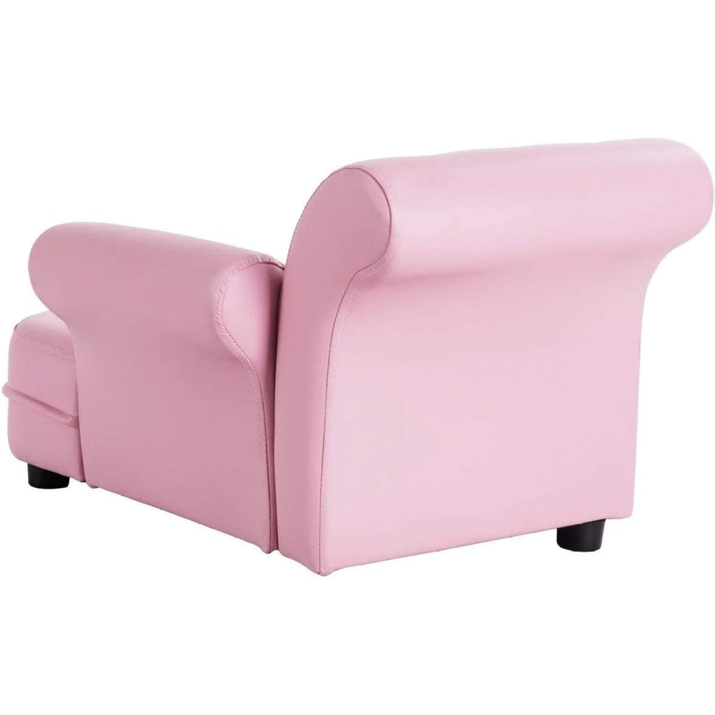 Bilot Kids Sofa, Toddler Couch w/PVC Leather and Solid Wood Frame, Toddler Furniture Kids Couch for Children's Room, Kindergarten, Living Room, ASTM and CPSIA Certified, Children Chaise Lounge