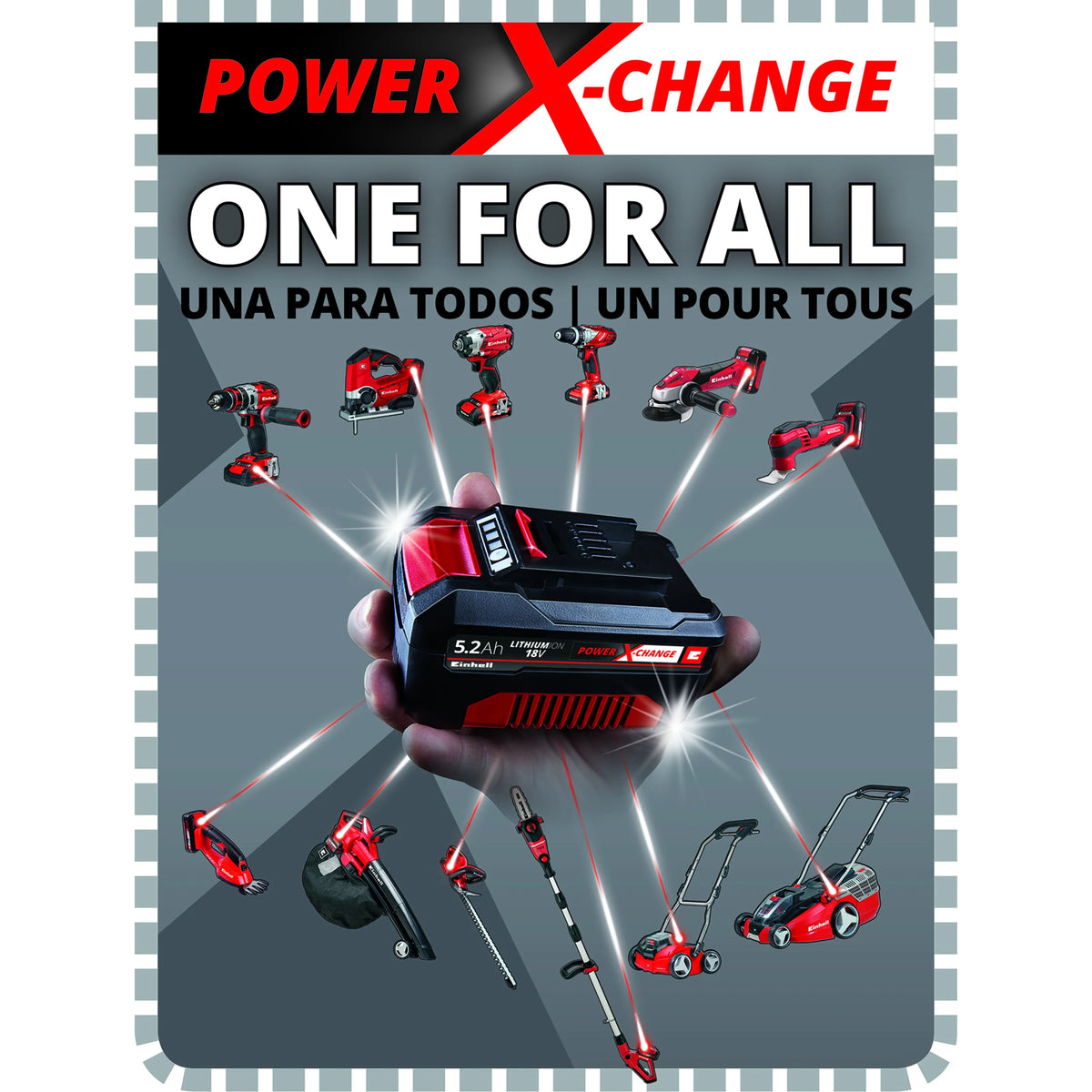 Einhell TE-CD 18/2 Li 18-Volt Power X-Change Cordless Drill Workshop Power Tool Kit, 3/8-Inch, W/ 1.5-Ah Battery