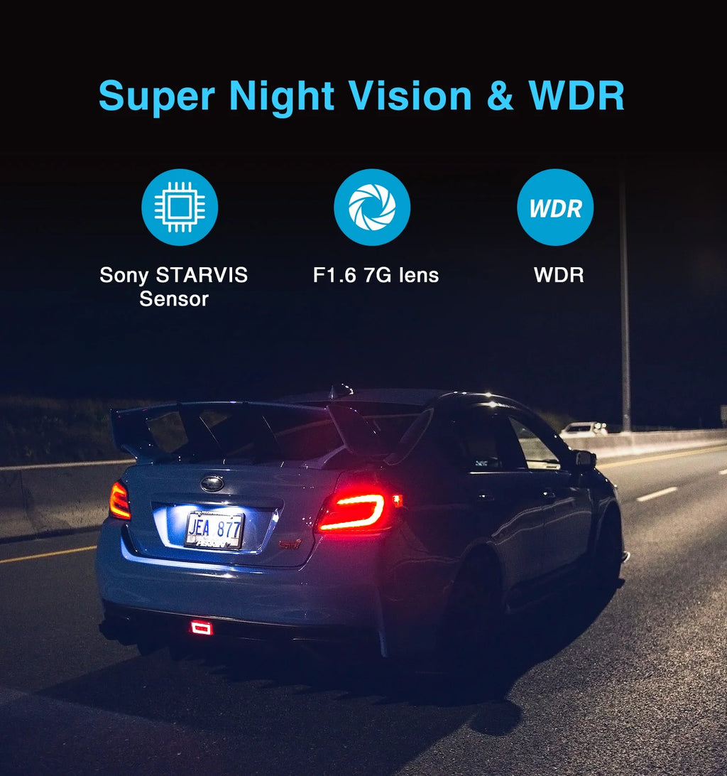 VIOFO A129 Plus Duo Dash Cam 2K 1440P 60FPS + 1080P 30FPS Wi-Fi GPS - NEW
