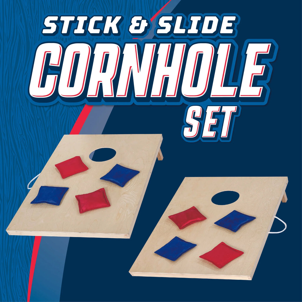 Cornhole Wooden, Stick & Slide, 10 Pieces, 2 Boards, 8 Bean Bags, Family Games, Ages 3+ by MinnARK