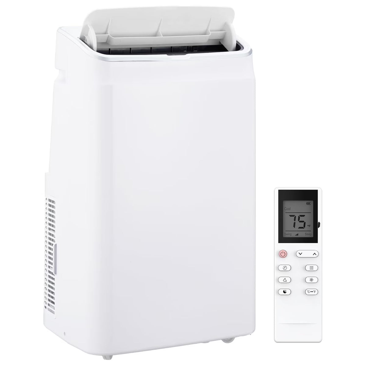Garvee 14000 BTU Air Conditioner with Heater, Portable AC Unit w/Remote Control & Window Kit for Room up to 750 Sq.ft, White