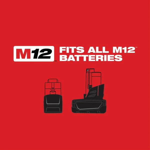 M12 FUEL 12V Lithium-Ion Brushless Cordless Stubby 3/8 in. Impact Wrench Kit with M12 3/8 in. Ratchet