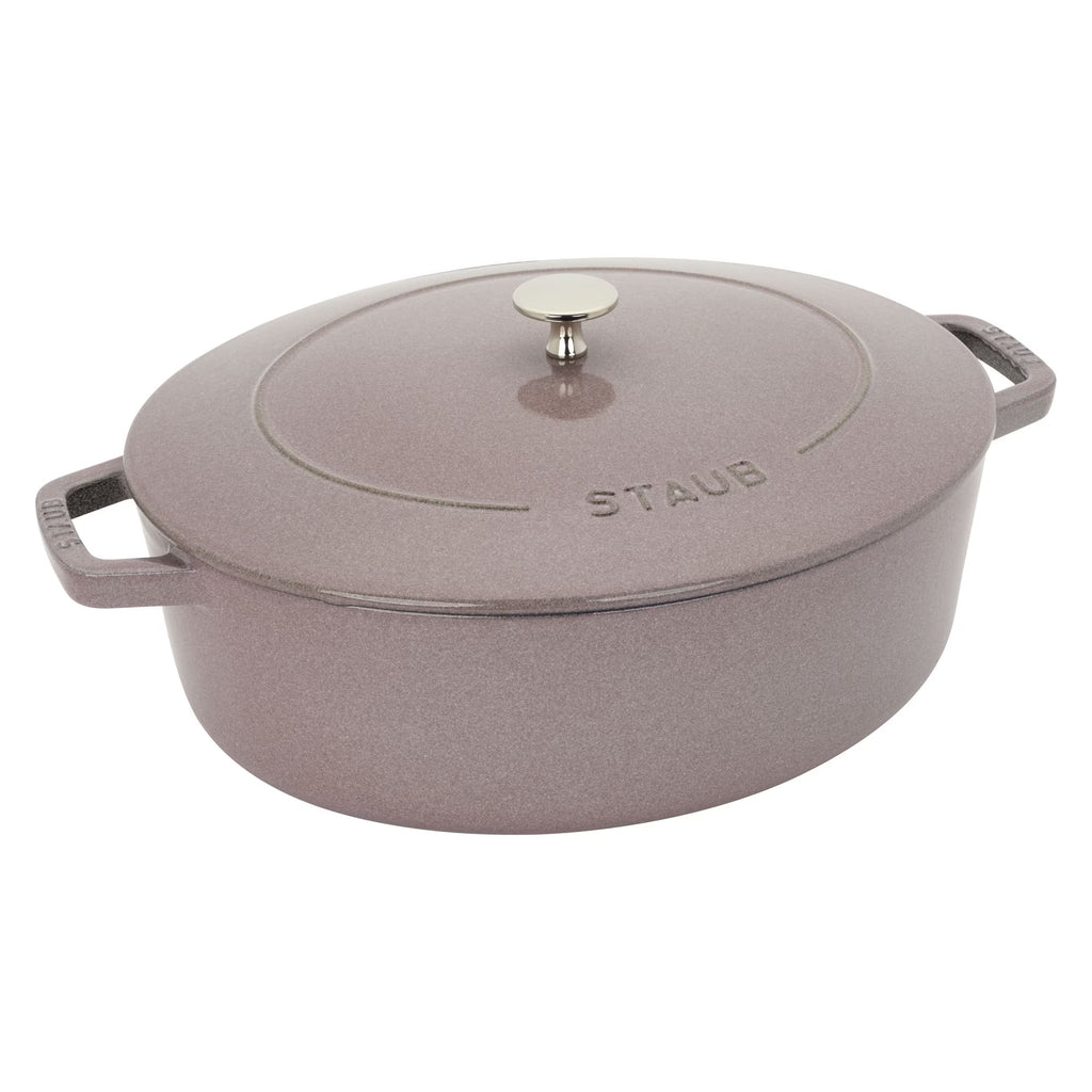 Staub Cast Iron 6.25-qt Shallow Oval Dutch Oven - Citron