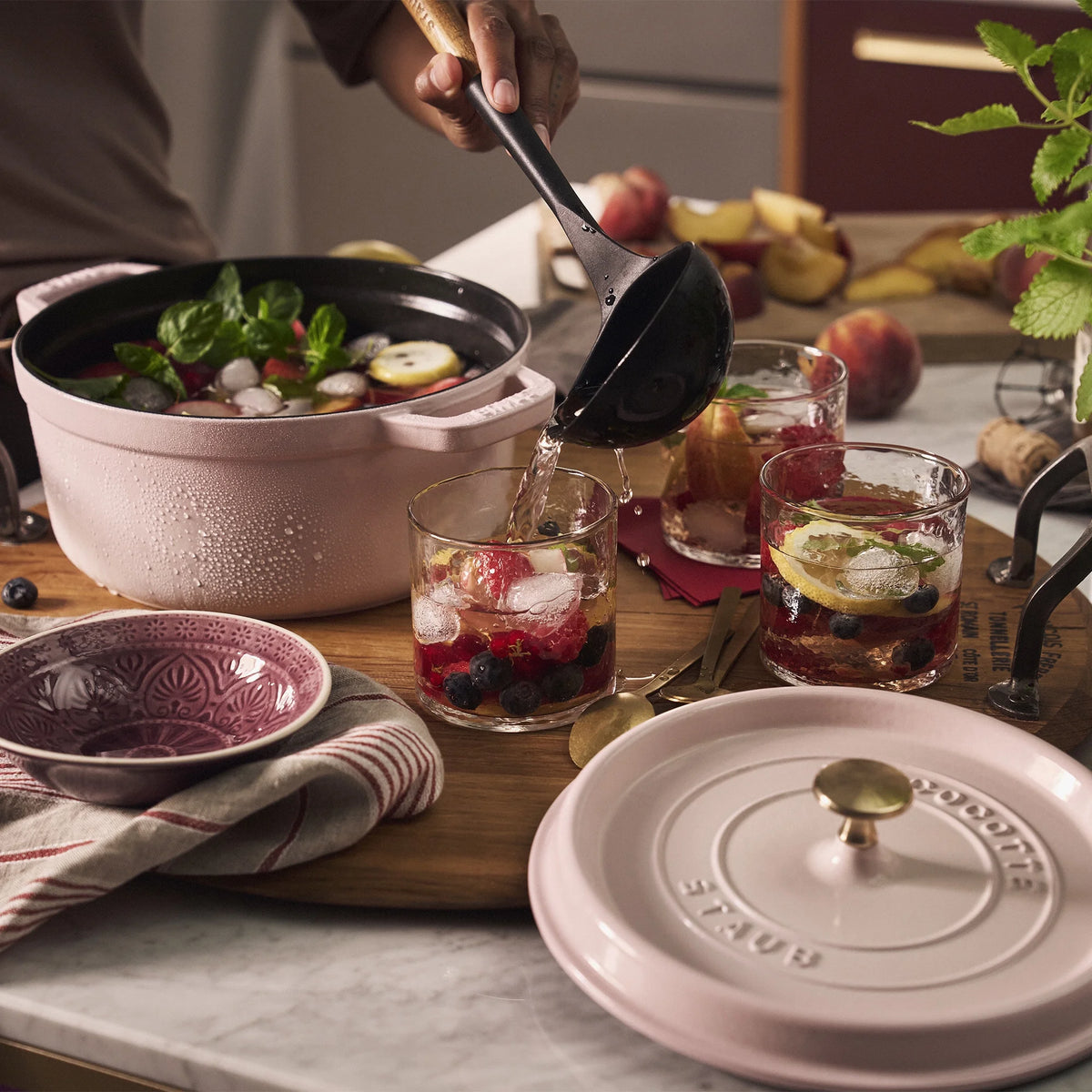 Staub Cast Iron 4-qt Round Cocotte - Matte Black