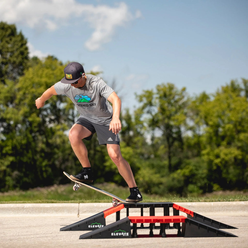 Elevate Outdoor Mini EZ-Link Skateboard Ramp Set with Slopes