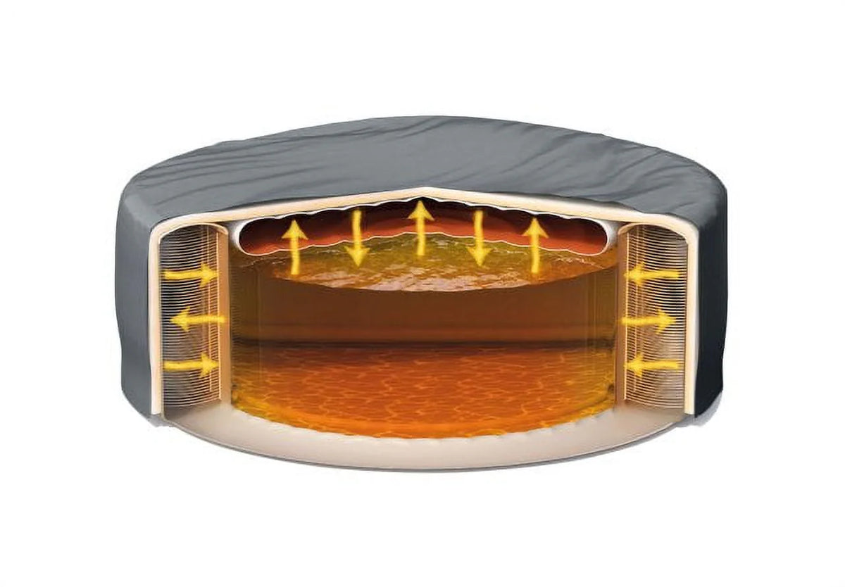 INTEX PureSpa Plus Bubble Inflatable Hot Tub Set - 4 Person Spa with Energy Efficient Spa Cover