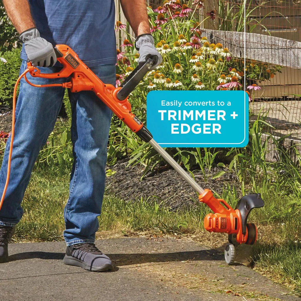 BLACK+DECKER  3-In-1 Electric Walk-Behind Mower, Trimmer, Edger, (BESTA512CM)