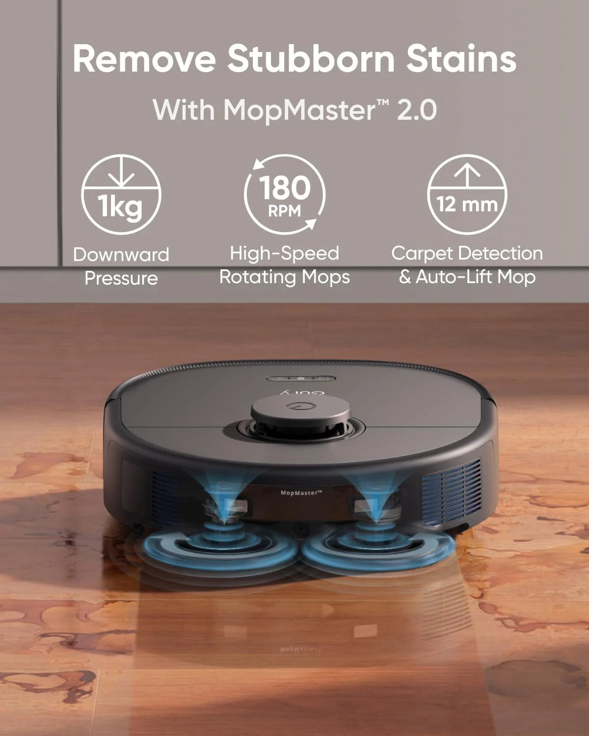 eufy restored X10 Pro Omni Robot Vacuum and Mop Combo, 8,000 Pa Suction, Dual Mops, Auto Mop Washing, Auto Drying, Self-Emptying(Refurbished Acceptable
