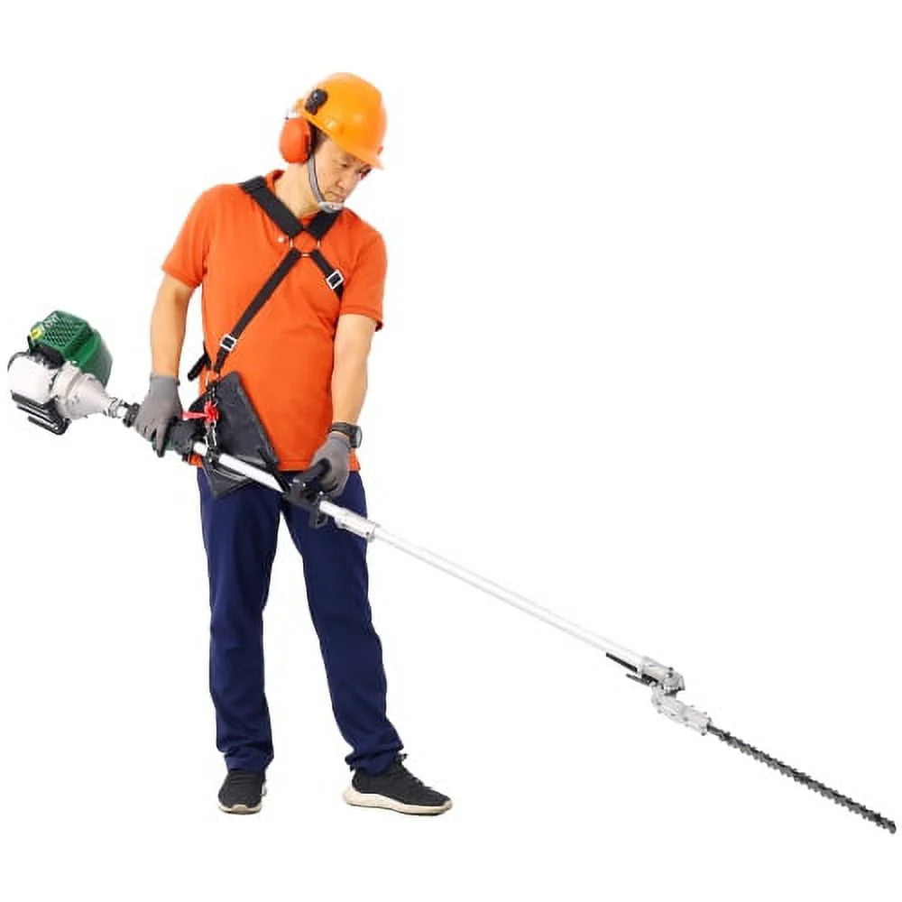 4 in 1 Multi-Functional Trimming Tool, 31CC 4-Cycle Garden Tool System with Gas Pole Saw, Hedge Trimmer, Grass Trimmer and Brush Cutter, EPA Compliant