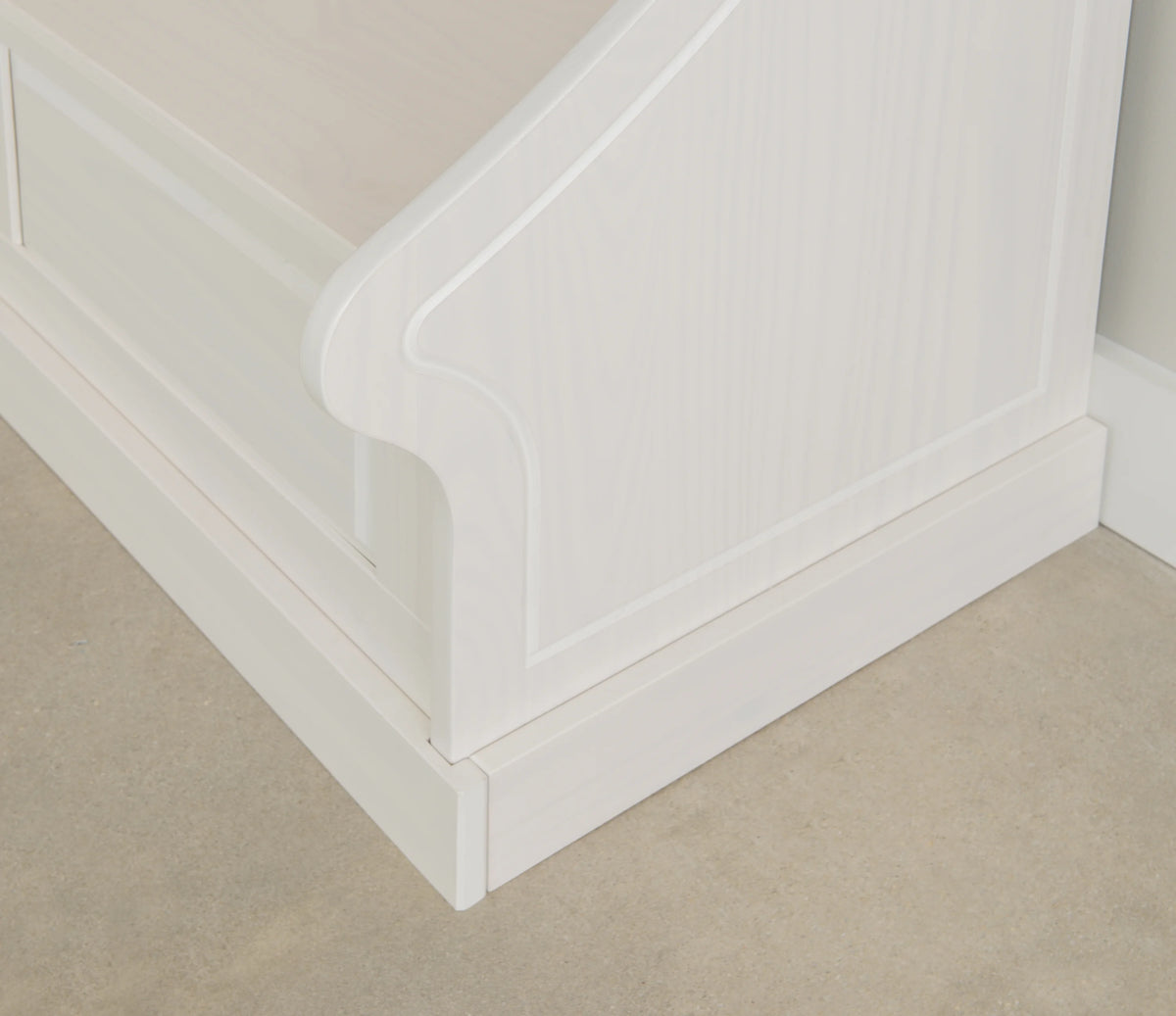 Linon Tobin Casual Wood Corner Dining Breakfast Nook Bench with Storage, White