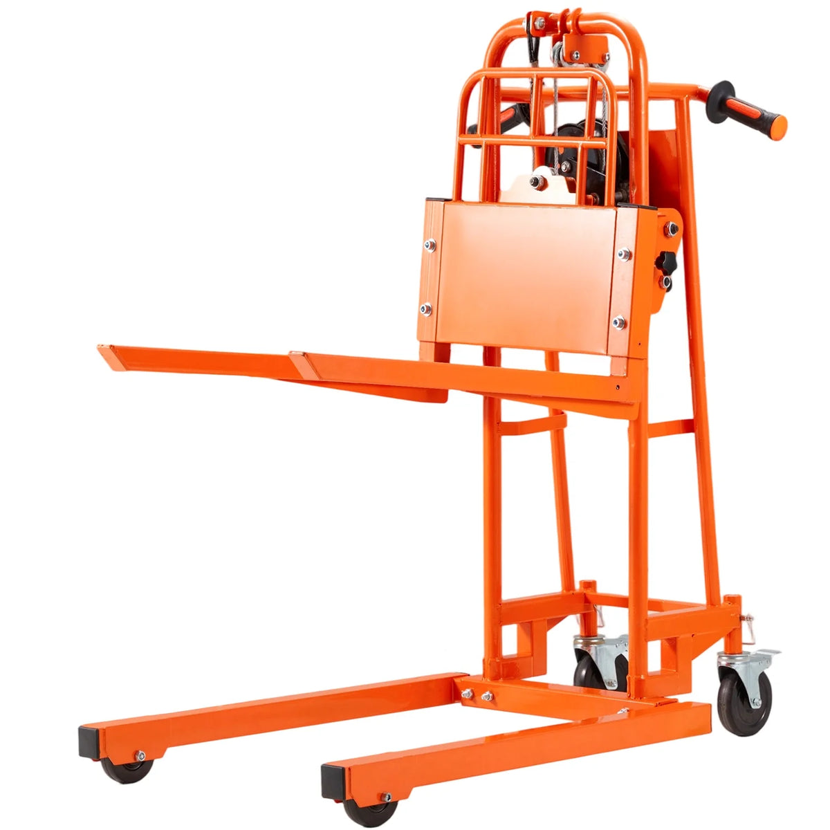 AECOJOY Hydraulic Material Lift Pallet Truck 500 Lbs,Lift Table Cart,32" Max Lift Height Pallet Truck Jack with Lockable Swivel Casters Ideal for Warehouse, Workshop and Garage Use