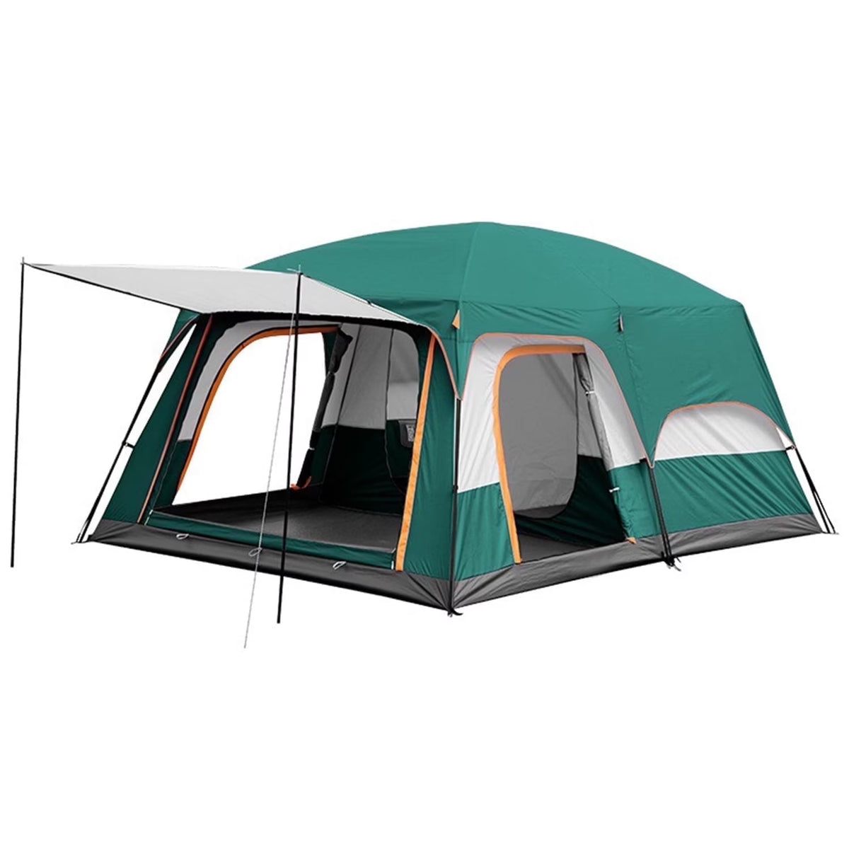 Mapskey 4 Person Tent for Camping , Family Cabin with Mesh Door Ventilation Windows for Beach Hiking Backpacking