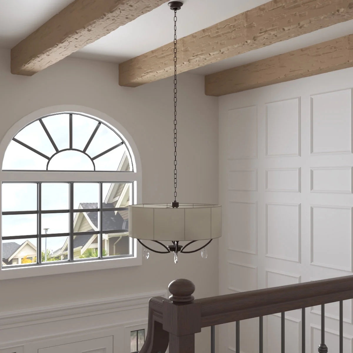 Ekena Millwork 3 1/2"W x 3 1/2"H x 120"L 3-Sided (U-Beam) Salvaged Timber HeritageTimber Faux Wood Ceiling Beam, Kona Brown