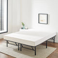 Mainstays 14" High Profile Foldable Steel Full Platform Bed Frame, Black