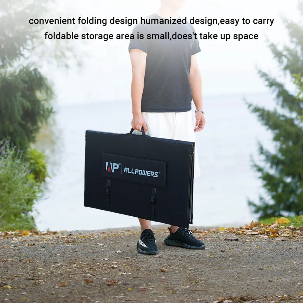 ALLPOWERS R4000 Portable Solar Generator Kit, 3 Pack 400W Foldable Solar Panel with 3600 Watt 3600Wh LiFePO4 Portable Power Station, for Outdoor Camping, Home Backup, RV, [Shipping Separately]
