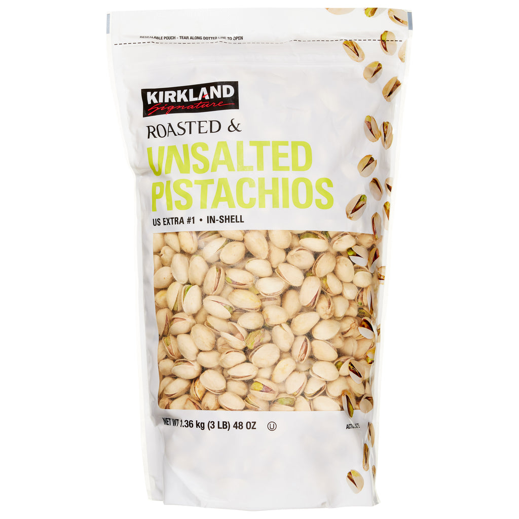 Kirkland Signature In-shell Pistachios, Unsalted, 3 lbs