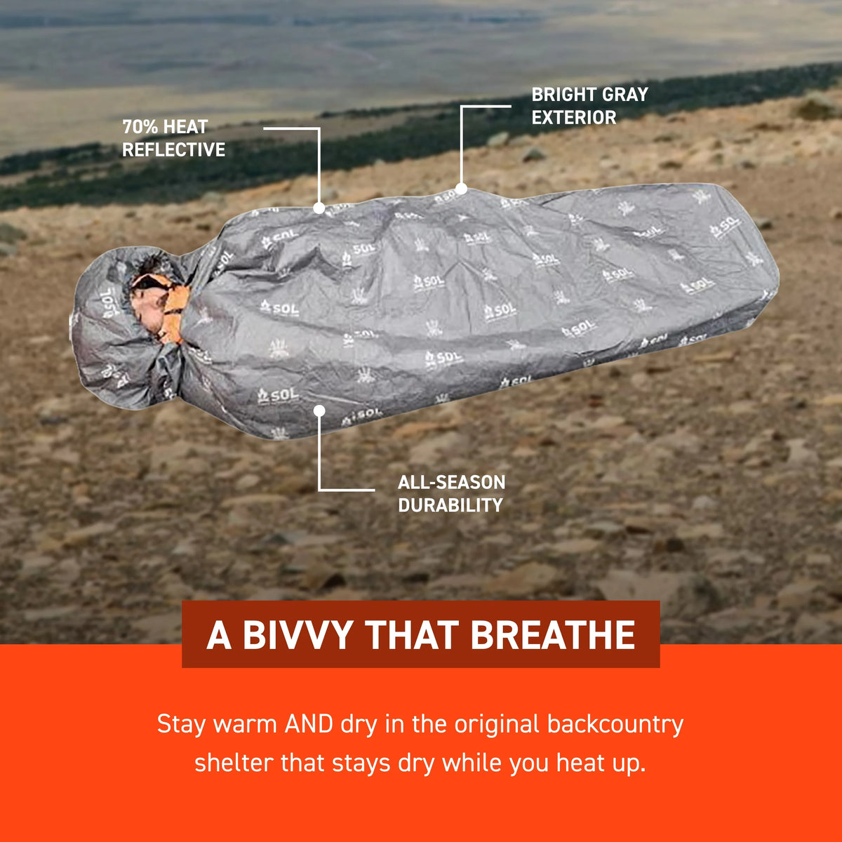 SOL Escape Bivvy XL with Hood
