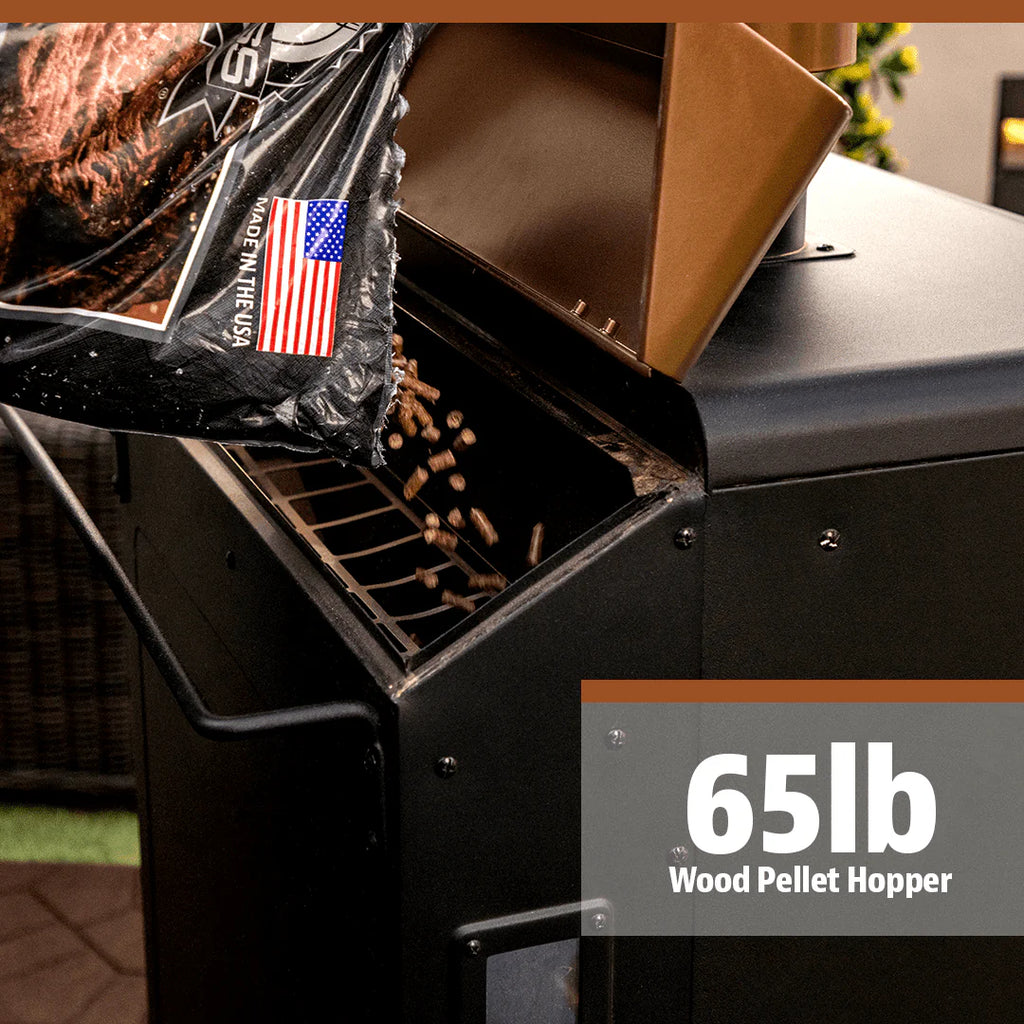 Pit Boss Copperhead 1300 Sq in Vertical Wood Pellet Smoker - Onyx Edition