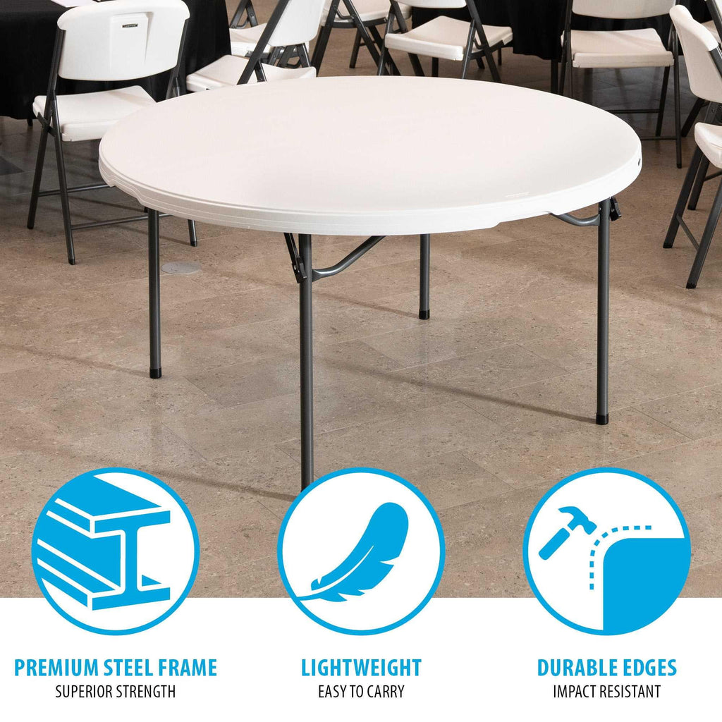 Lifetime 60-inch Round Nesting Table - 4 Pk (Commercial) - 480301