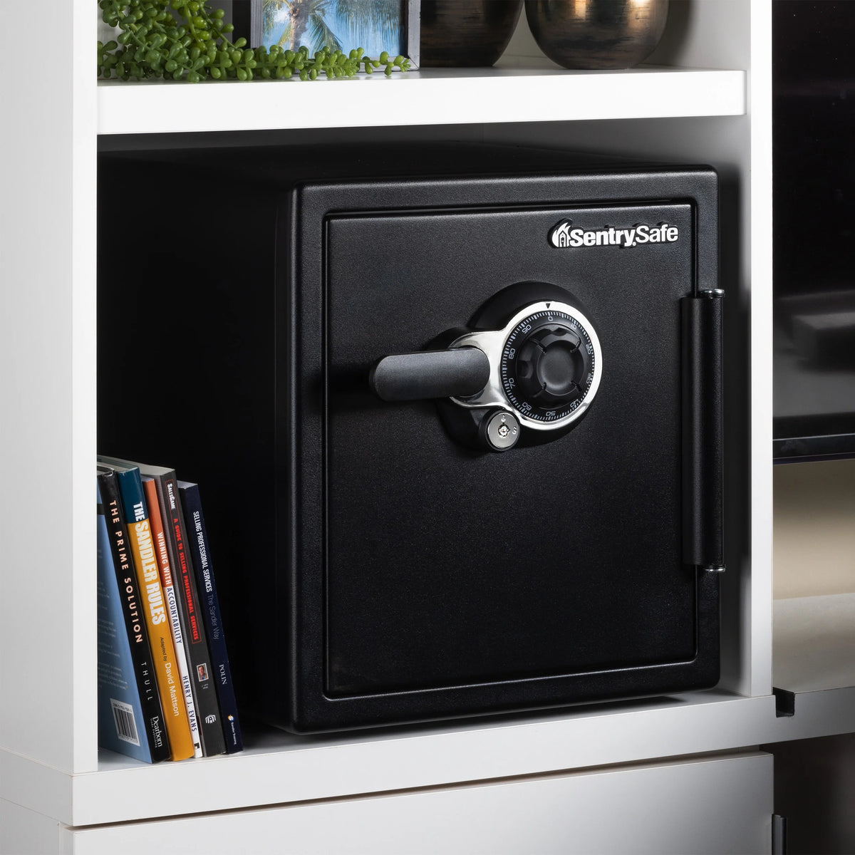 SentrySafe SFW123DTB Fire-Resistant and Water-Resistant Safe with Combination Lock, 1.23 cu. ft.