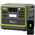 FOSSiBOT Portable Power Station FOSSiBOT 2400 2048Wh LiFePO4 Battery Solar Generator,2400W AC Output for Outdoor Camping,Home Backup,Emergency,RV