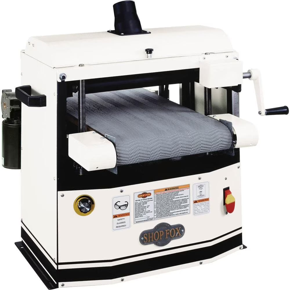 Shop Fox 12In Bench Top Drum Sander 115V 1 1/2Hp 1 Phase