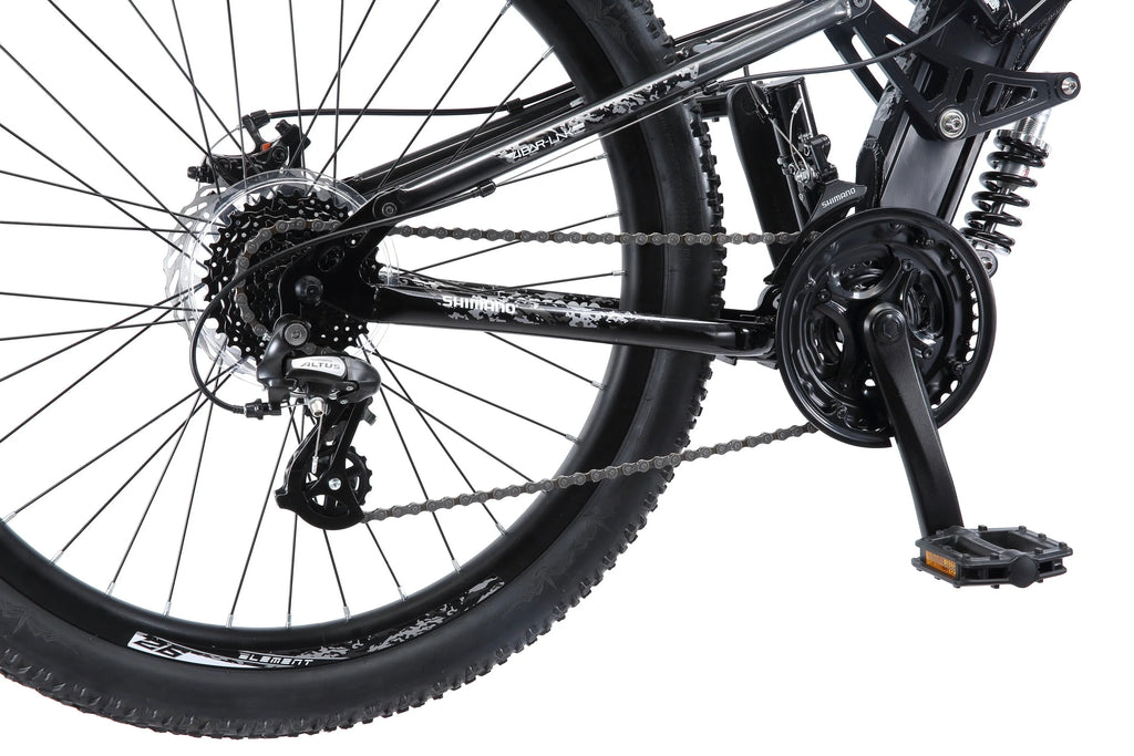 Blackcomb Mountain Bike, 26-inch wheels, 24 speeds, Black, Men's