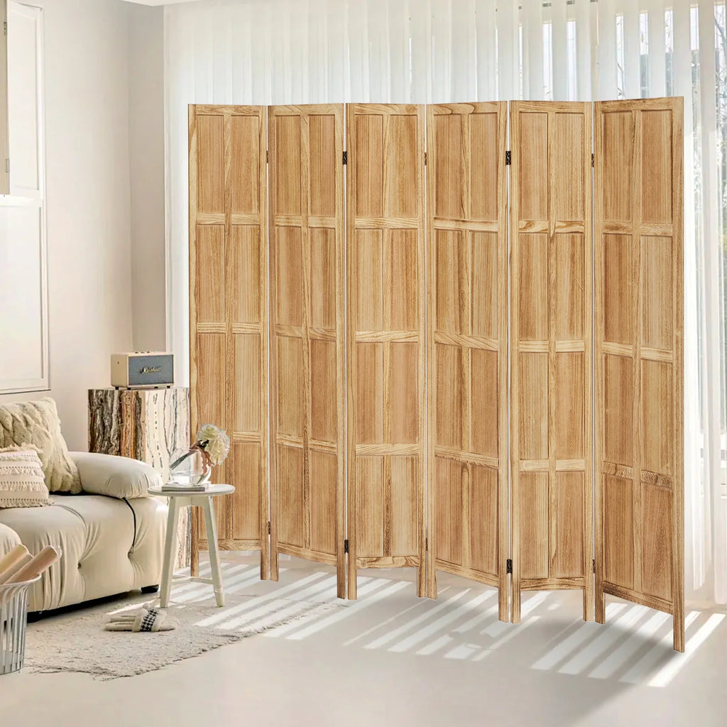 Aletheiawu 4 Panel Room Divider Wall and Folding Privacy Screens No Installation Required White