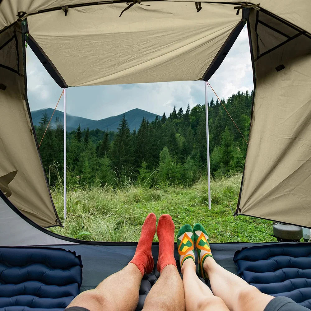 Night Cat Camping Tent 2-3 Man with Porch Family Backpacking Tent Double Layers