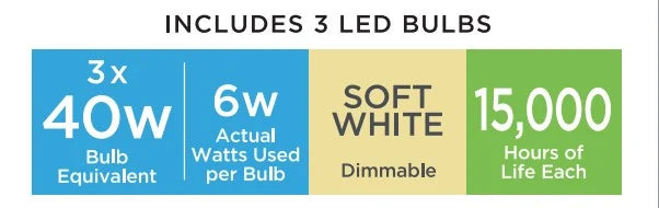 Better Homes & Gardens 52" Bronze Transitional Ceiling Fan, 5 Reversible Blades, 3 LED Bulbs Included