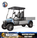 Massimo MVR Cargo Max Electric Utility Golf Cart 48V 5kW Motor - Blue