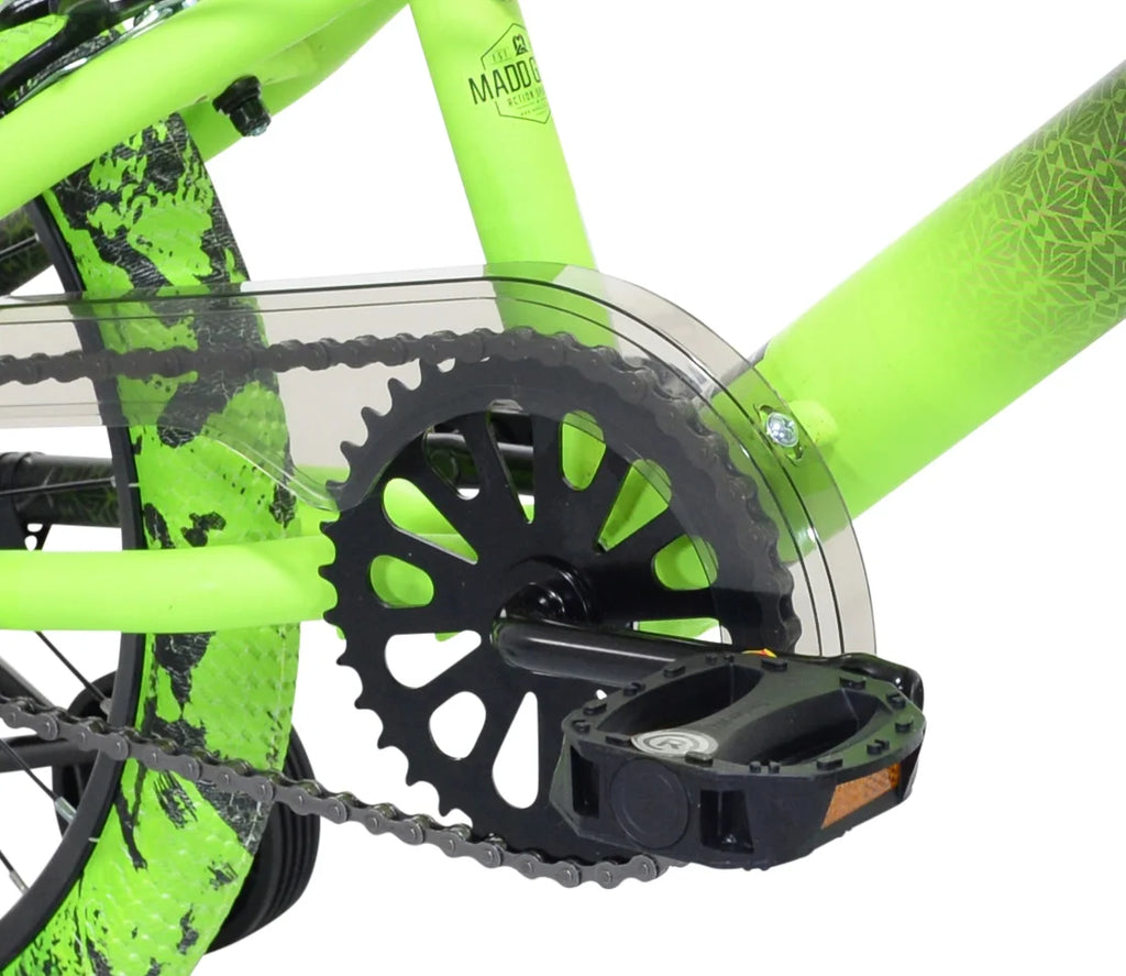 Bicycles 18" Madd Gear MG18 BMX Boy's Bike, Black and Green