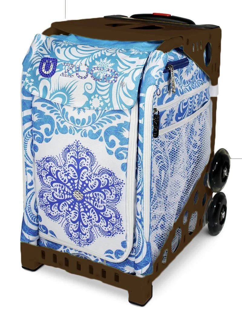 Zuca 18" Sport Bag - Ice Garden (Limited Edition) with Flashing Wheels (Black Frame)