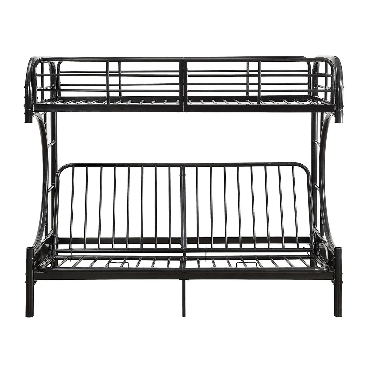 Acme Furniture Eclipse Twin over Full Futon Bunk Bed, Black