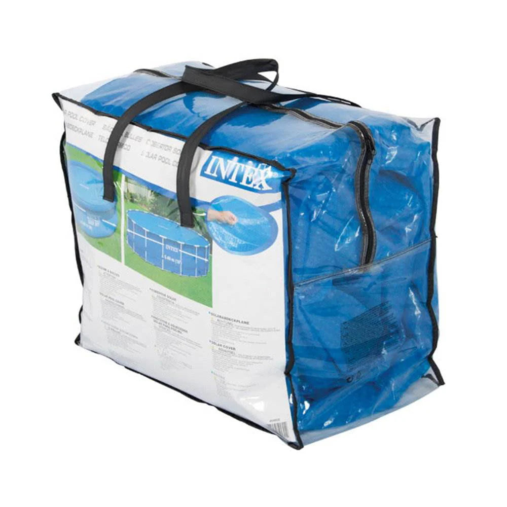 Intex 15ft x 48in Easy Set Above Ground Inflatable Pool w/ Pump and Solar Cover