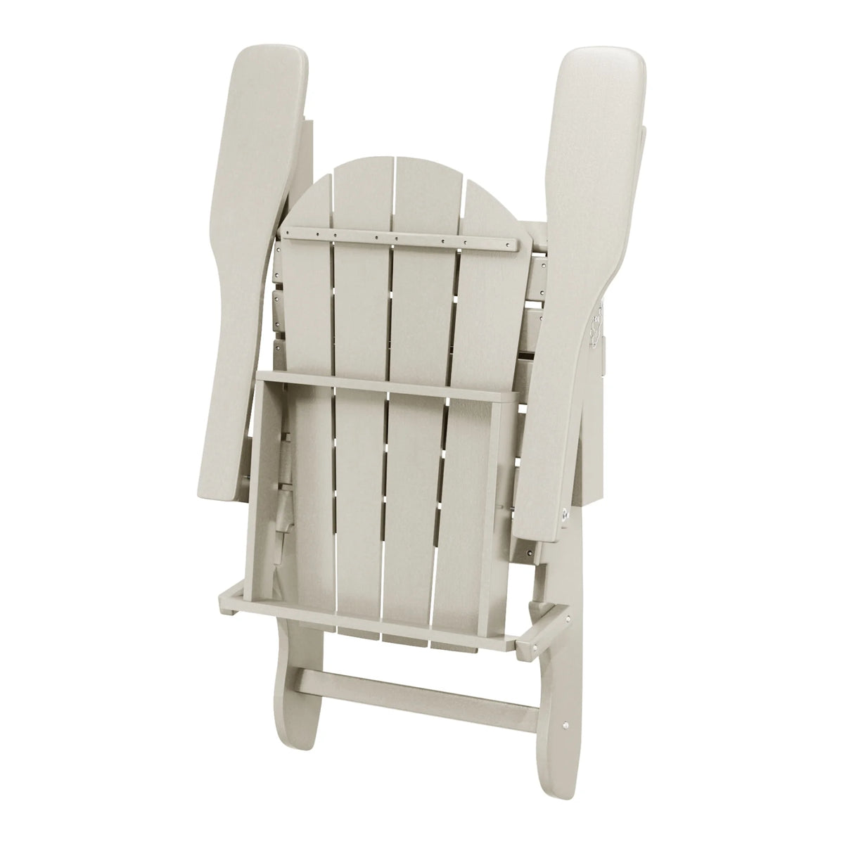 Westintrends Outdoor Folding HDPE Adirondack Chair, Patio Seat, Weather Resistant, Dark Brown