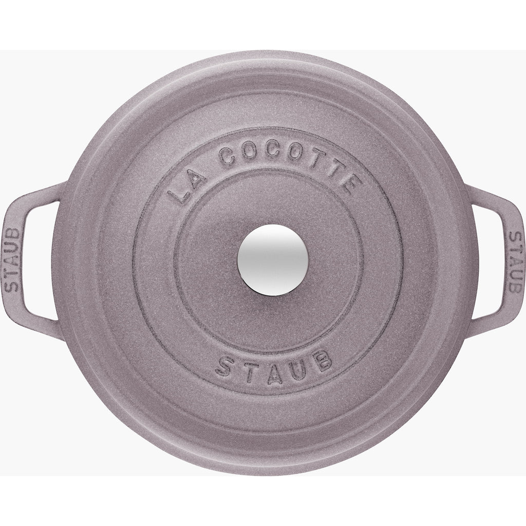 Staub Cast Iron 4-qt Round Cocotte - Matte Black
