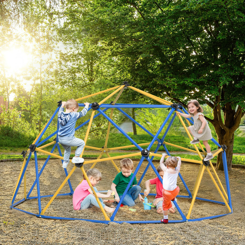 WOSTOO 10FT Climbing Dome,Kids Dome Climber Jungle Gym Outdoor Toddler Play Set for Kids 3-10 Year Outdoor Play , Supports up to 880lbs