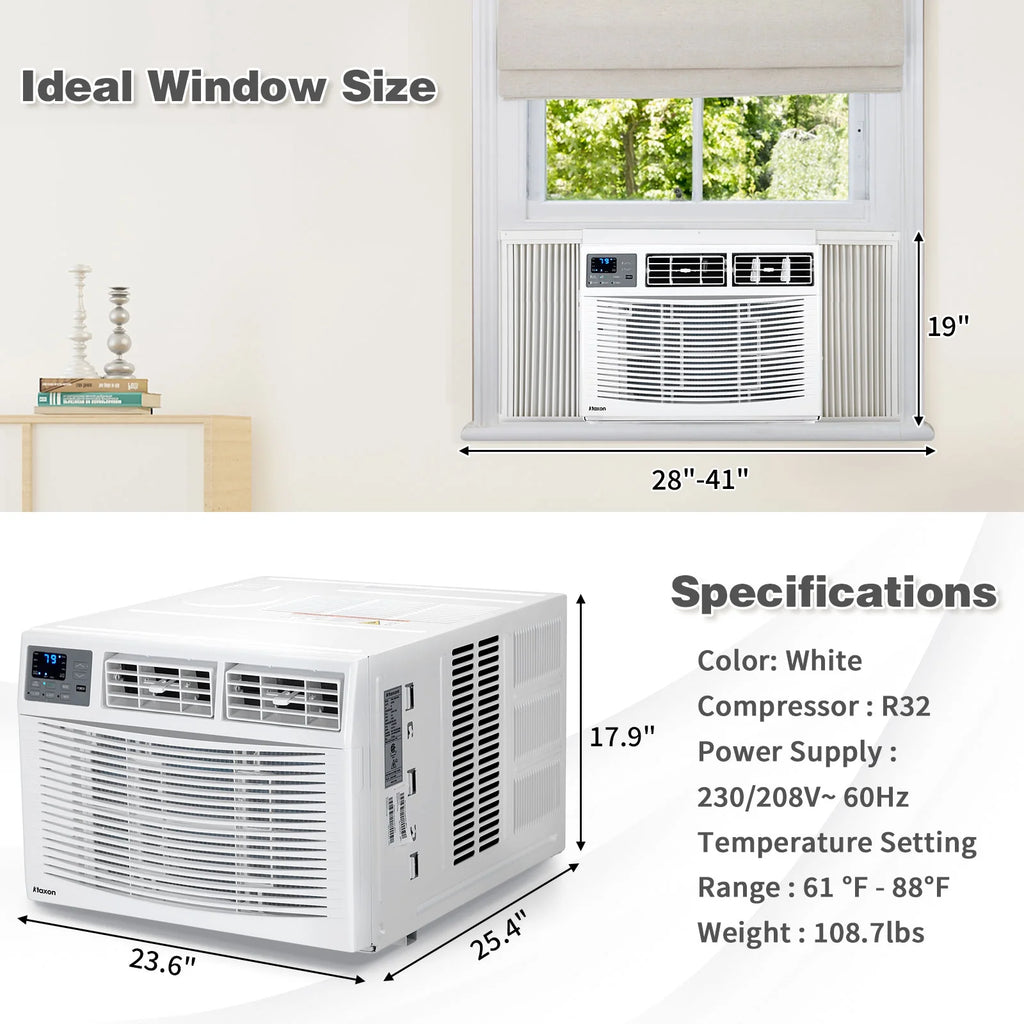 Ktaxon WiFi Enabled 8000 BTU Heat And Cool Window Air Conditioner With Wifi Controls
