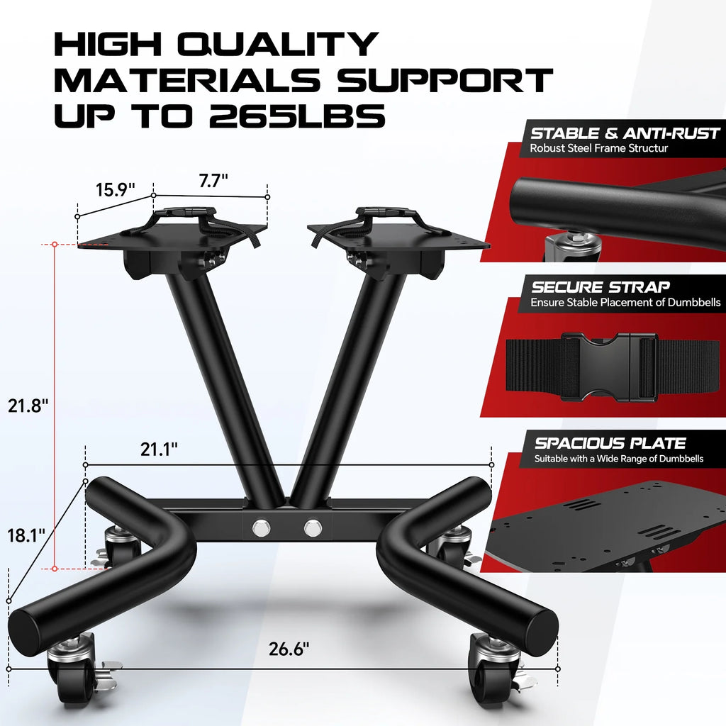 (1 Pair) LNOW 50lbs Quick Select Adjustable Dumbbells for Home Gym 5 in 1 Free Weights 5/10/15/20/25lb/50lb Dumbbell with Anti-Slip Handle, Suitable for Home Gym Exercise Equipment