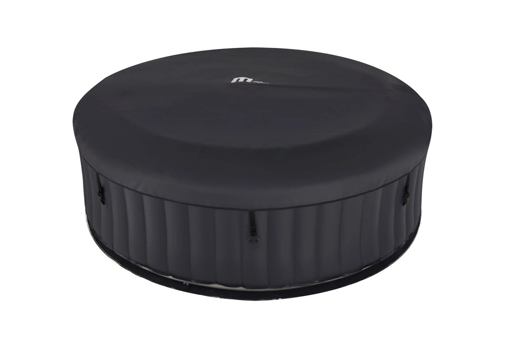 M SPA Urban Series Aurora Round Inflatable Hot Tub Spa with Bubble Massaging and Sanitizer Lighting for 4+2 Person