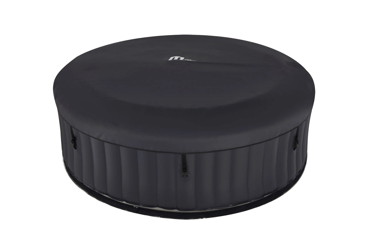 M SPA Urban Series Aurora Round Inflatable Hot Tub Spa with Bubble Massaging and Sanitizer Lighting for 4+2 Person