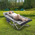 ABORON Portable Camping Cot with Mattress & Carry Bag, 75''x28'' Folding Sleeping Cots, Folding Bed Cot for Adults & Kids