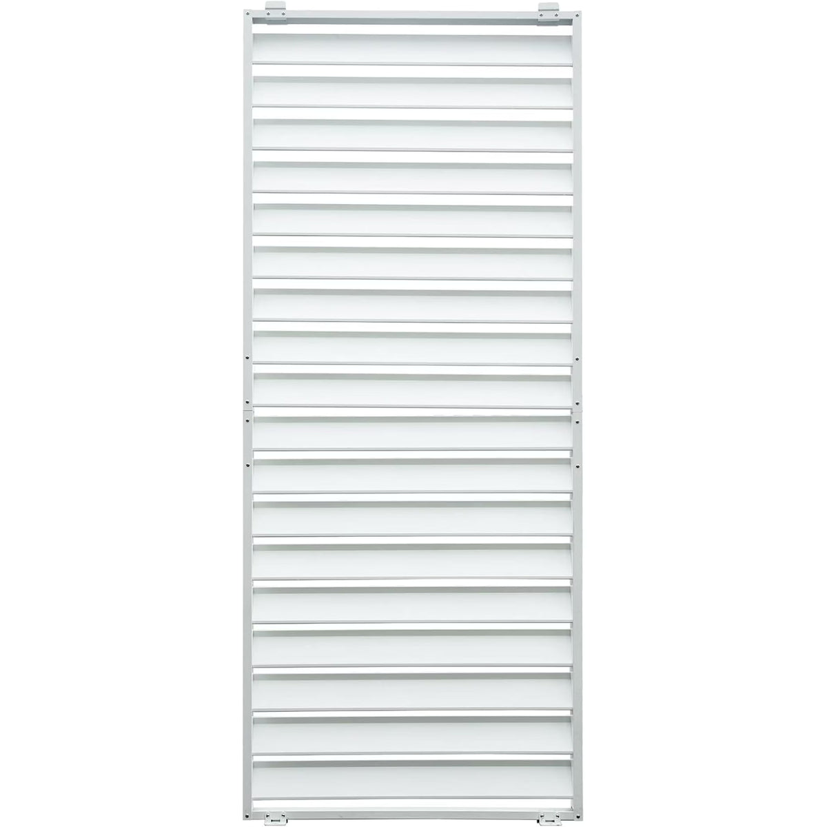 TOTAL Outdoor Waterproof Aluminum Privacy Screen for Louvered Pergolas, UV Resistant, Wind Blocking, Gray (Pergola Not Included)