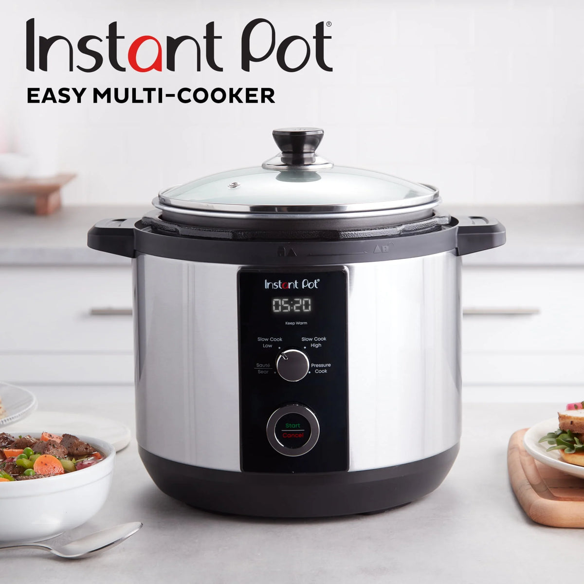 Instant Pot 6QT Easy 3-in-1 Slow Cooker, Pressure Cooker, and Saut Pot