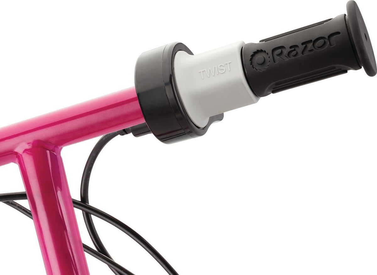 Razor E100 Electric Scooter - Pink. Air-filled Front Tire. up to 10 mph. for Child Age 8+