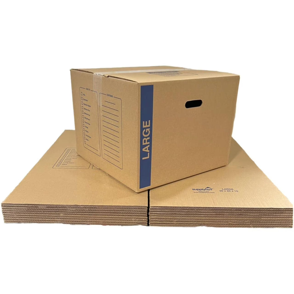 50 - Pack Large Cardboard Moving Boxes 20x20x15 32 ECT With Handles