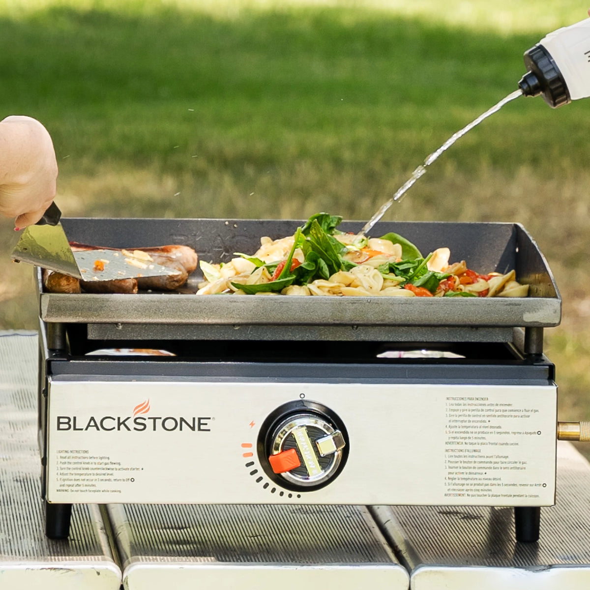 Blackstone 17 Original Tabletop Griddle with Stainless Steel Front Panel